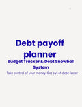 Debt payoff planner and budget tracker