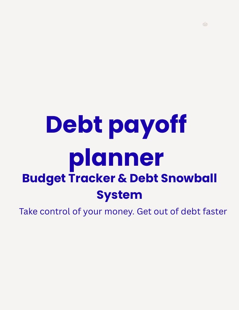 Debt payoff planner and budget tracker